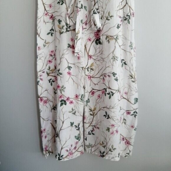 PLAZZA DEL TEMPIO Italy Lightweight Wide Leg Floral Romper Sz M - Picture 11 of 15